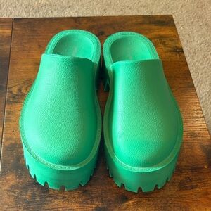 Jeffrey Campbell Green Mules